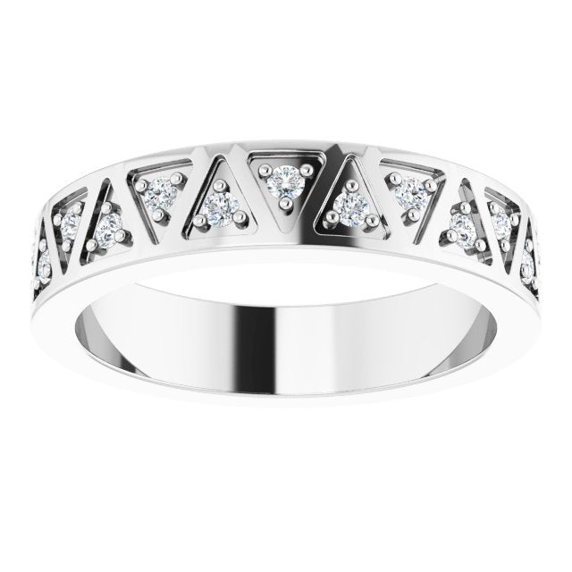 0.26 ct. Round Diamond Eternity Band-VIRABYANI